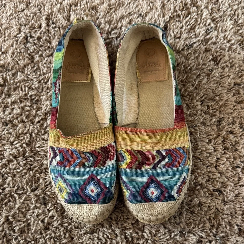 Vibrant Multicolor Aztec Espadrilles
